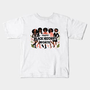 Happy Black History Month Kids T-Shirt